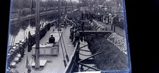 GLASS NEGATIVE PHOTO c1910 SEA