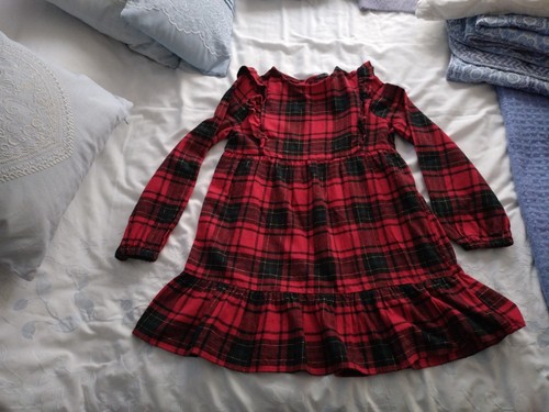 Girls tartan dress george - girls,
