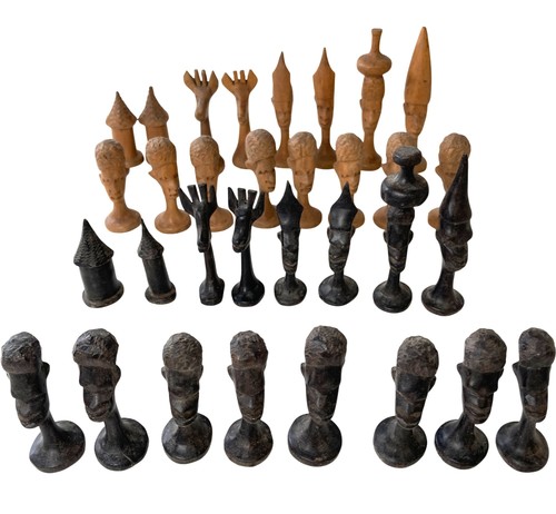 Handcrafted wooden chess - wooden,