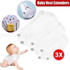3X Baby Bodysuit Extension Cloth Kids Romper Toddler Vest Extender Accessories