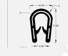 Hard Rubber Door Seal Beading