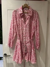 Zara pink patterned long