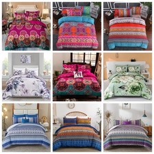 Florals indian boho duvet - boho,