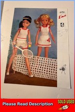 Emu- Sindy Tennis Outfit No. 6751 Original Vintage Knitting Pattern (SOLD USED)