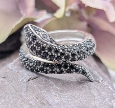 925 Sterling Silver Pave Black