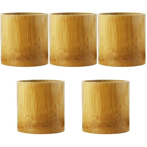 Set bamboo planters - 5,