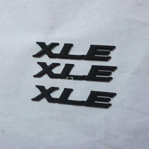Black matte xle metal decal - xle,