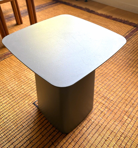 Vitra grey metal square side - metal,
