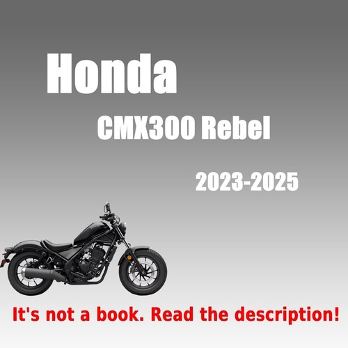 Honda cmx300 rebel - honda, workshop