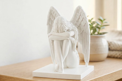 Graceful crying angel - , ornament
