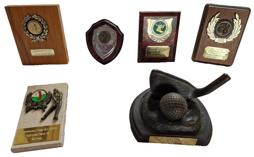 Vintage golf trophies - vintage,