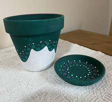 Plant Pot with Saucer - Hand