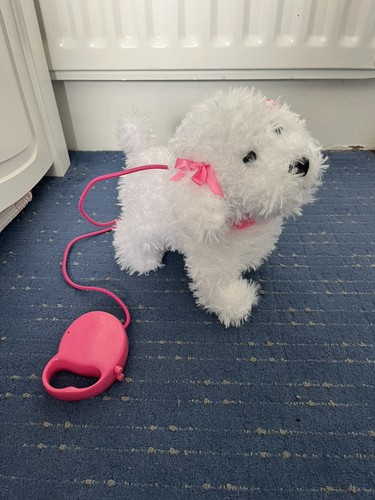 Fluffy puppies walking barking - puppies,