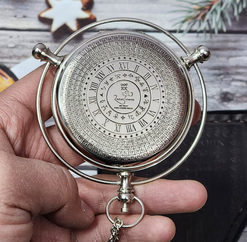Silver golden compass - silver,
