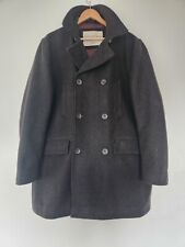 John Rocha, Pea Coat, Jacket, Grey Herringbone, XL (45-48" / 114-122cm Chest)