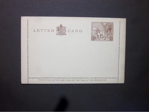 Stationery kgv brown - 11/2d,