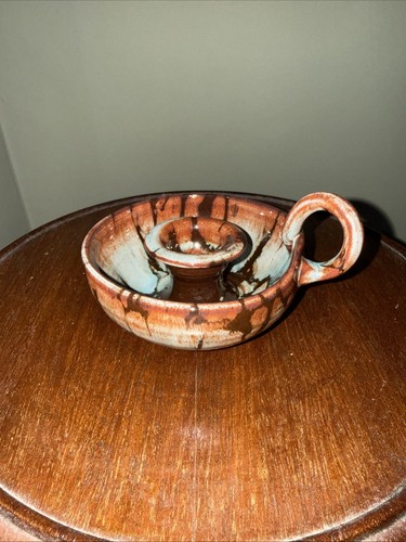 Ewenny pottery candle holder - ewenny,