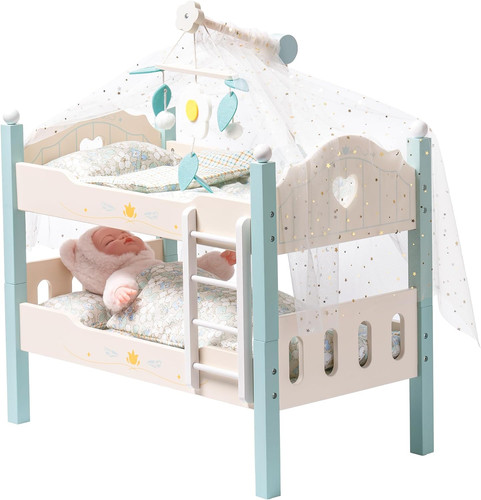 Wooden doll bunk - wooden, bed,