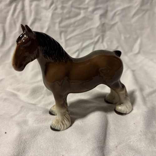 Vintage ceramic shire - vintage, horse