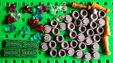 LEGO Gold Coins Gems Crystal
