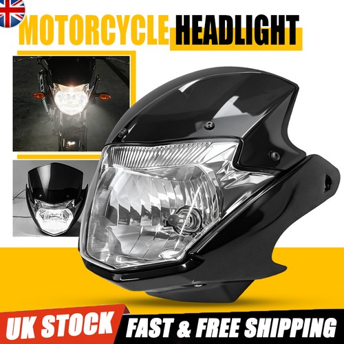 Headlight with top fairing - top,