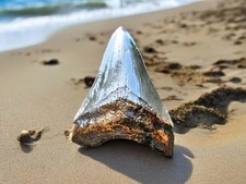 Megalodon Tooth 3+ oz .999 silver Sand Cast from REAL Megalodon Tooth!