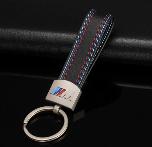 Bmw leather keyring m - bmw,