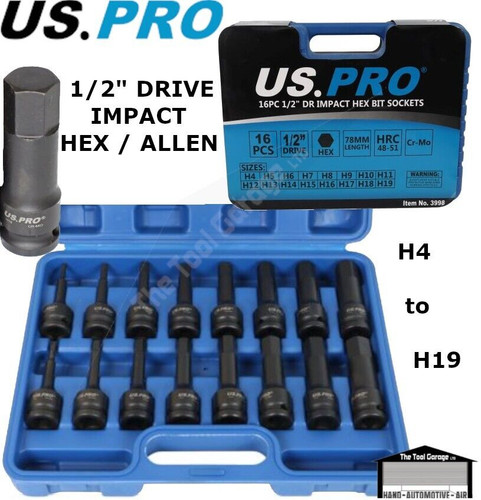 Pro tools 16pc dr - 16pc, 1/2"