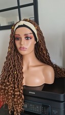 Headband Faux Locs Braided Wigs for Black Women 18Inches Soft Locs Braids wigs