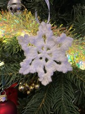 Crochet Snowflakes X 5 