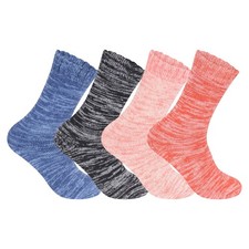 Ladies Merino Wool Socks  4/6/12 Pairs Warm Thick Boot Socks for Hiking, Walking