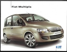 Fiat Multipla 2006-2009 UK Market Sales Brochure Dynamic Family & Plus, Eleganza