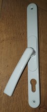 uPVC White Lock Door Handle Heavy Duty used 290mm 29cm x 30mm