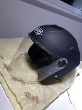 David Motorcycle Helmet Model (56-62 cm) – Matte Black – New, Scratched Visor