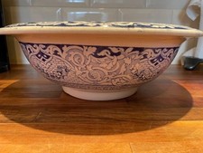 Vintage Antique blue white