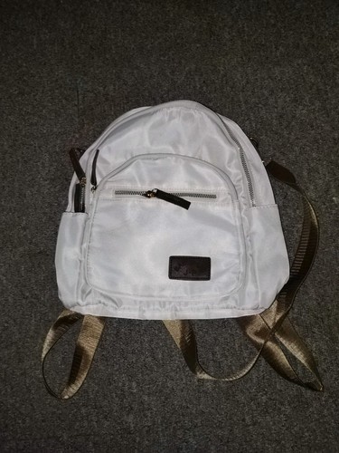 Cream beige small rucksack - cream/beige,