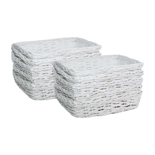 10pcs wicker hamper basket - wicker,