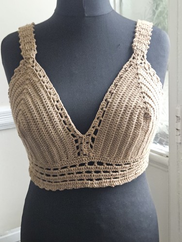 Handmade crochet bra top - handmade,