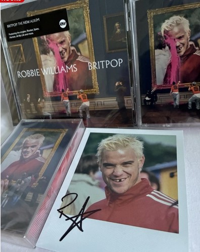 Robbie williams signed britpop - robbie,