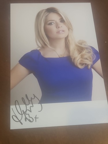 Holly willoughby signed 4x6 - holly,