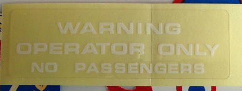 Honda xr500 xr500r warning - xr500, "warning