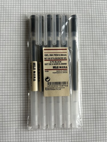Muji smooth gel ink cap - gel, pen