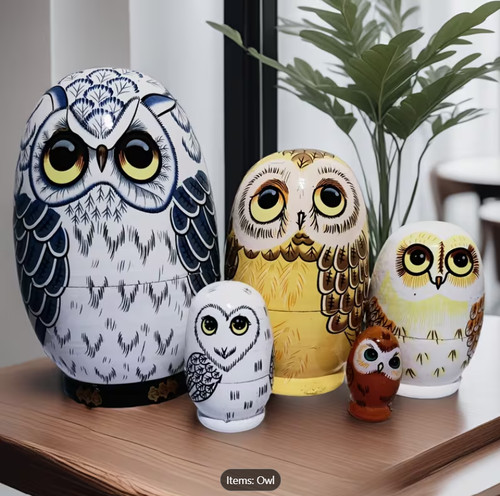 Birds owl collection russian - birds,