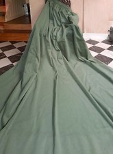 Vintage Sage Green MTM SINGLE/DOOR Curtain L93" 236cm W79" 200cm  BLACKOUT 