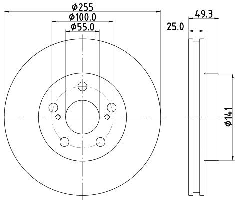Mintex brake disc - 2,