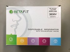 Betafit  FFP3 NR 3030V Disposable Respirator 10Pcs. RefB21S1