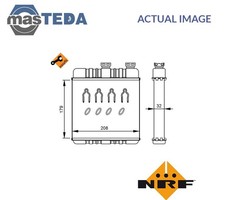 54279 HEATER RADIATOR EXCHANGER LHD ONLY NRF FOR VAUXHALL ZAFIRA II,ZAFIRA I