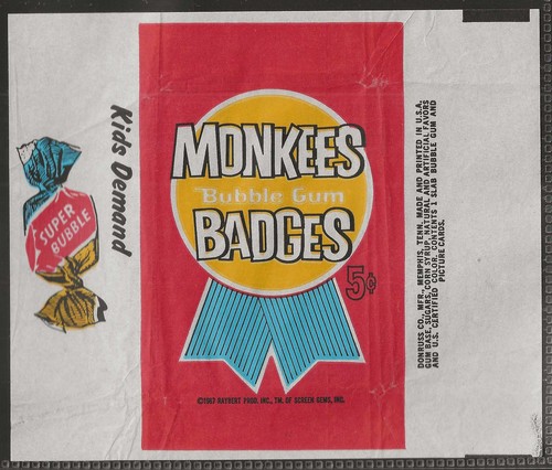 Donruss wrapper 027 - donruss, monkees