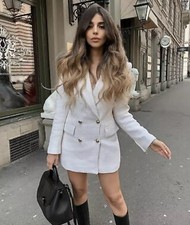 Zara Woman Textured Blazer