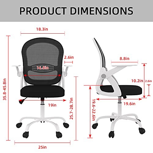 White sytas office chair - white,